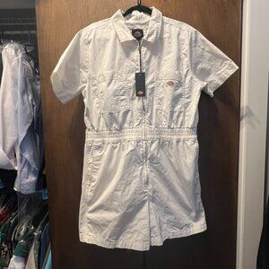 NWT Dickies Vale Shortalls White XL